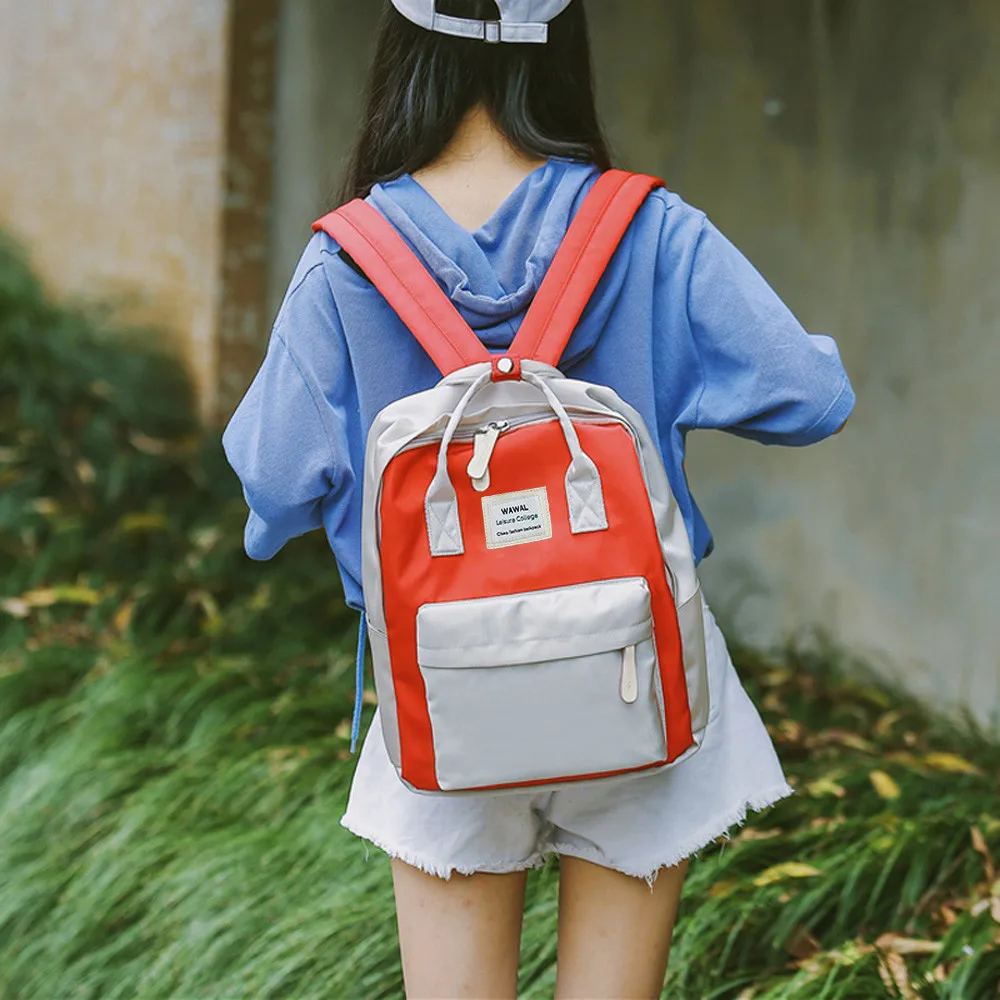Корейский стиль, холщовый рюкзак для женщин, Простой Модный молодежный рюкзак для путешествий, школьная сумка для отдыха, сумка-тоут для девочки-подростка, сумка на плечо