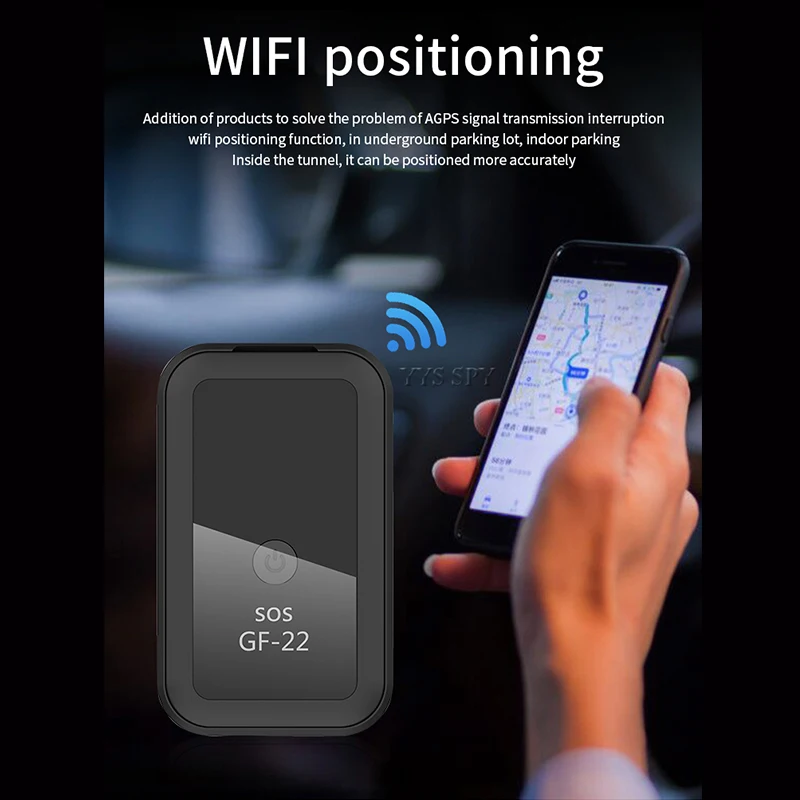 Posicionamento de Lbs Gravador de Voz Gps com Localizador de Carro Alarme de Cerca com 2g Rastreador Mini Aplicativo Remoto Gf22 Sim - Image 2