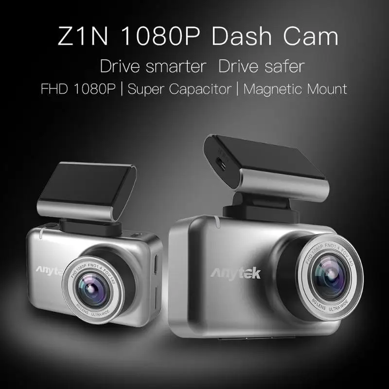 Прочный Автомобильный видеорегистратор умелое производство Anytek Z1N Dashcam FHD 1080P 2,35 дюймов Автомобильный видеорегистратор Dash камера Встроенный g-сенсор