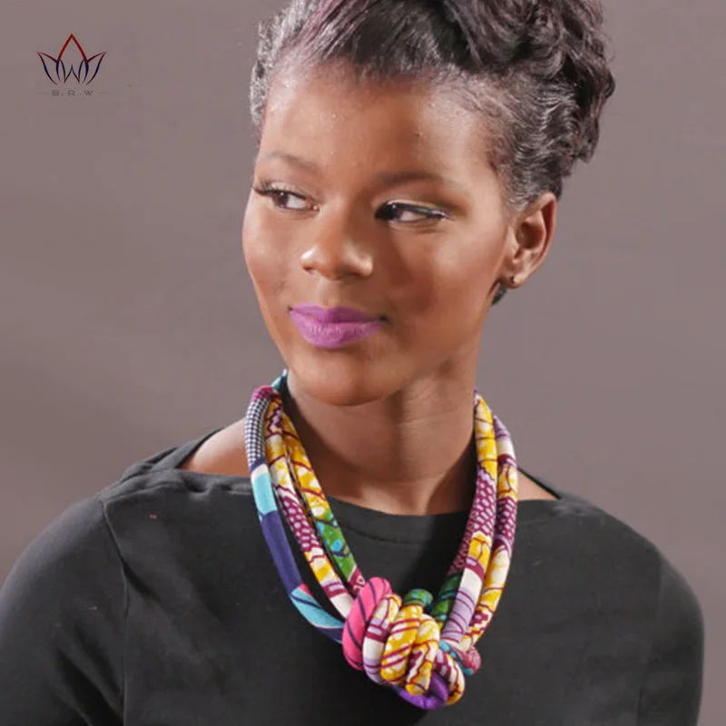 Тканевый нагрудник в африканском стиле ожерелье Анкары украшения племени с