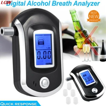 

Professional Alcohol Tester Digital Breath Analyzer LCD Display Breath Analyzer Driver Portable алкотестеры на алкоголь