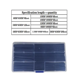 140 pces termoretractil que encolhe a isolação sortidas do cabo de fio da tubulação sleeving, jogo de envolvimento do psiquiatra do calor do tubo termoresistant