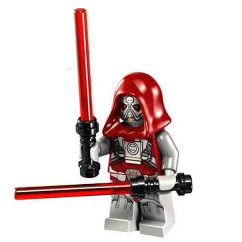 Фигурки из Звездных Войн Leia Han Solo Yoda Luke Sith Lord Darth Vader Maul Revan Dooku Sidious, строительные блоки, кирпичи, игрушки - Цвет: Red