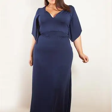 Летнее платье размера плюс 4XL 5XL 6XL женское платье с v-образным вырезом в пол элегантные женские платья для работы и офиса Femme Vestidos DQ88