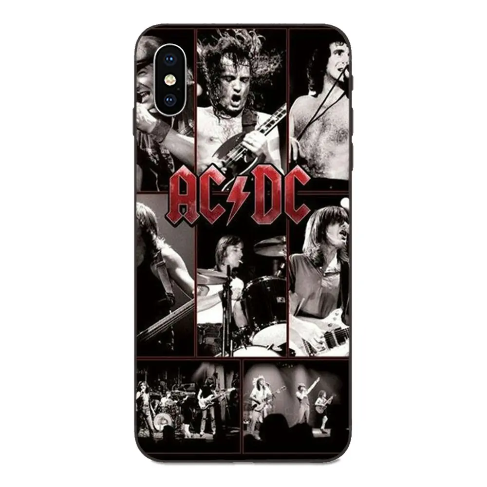 Для Samsung Galaxy A3 A5 A6 A6s A7 A8 A9 A10 A20E A30 A40 A50 A60 A70 звезды плюс мягкий хипстерский чехол рок-группа AC/DC