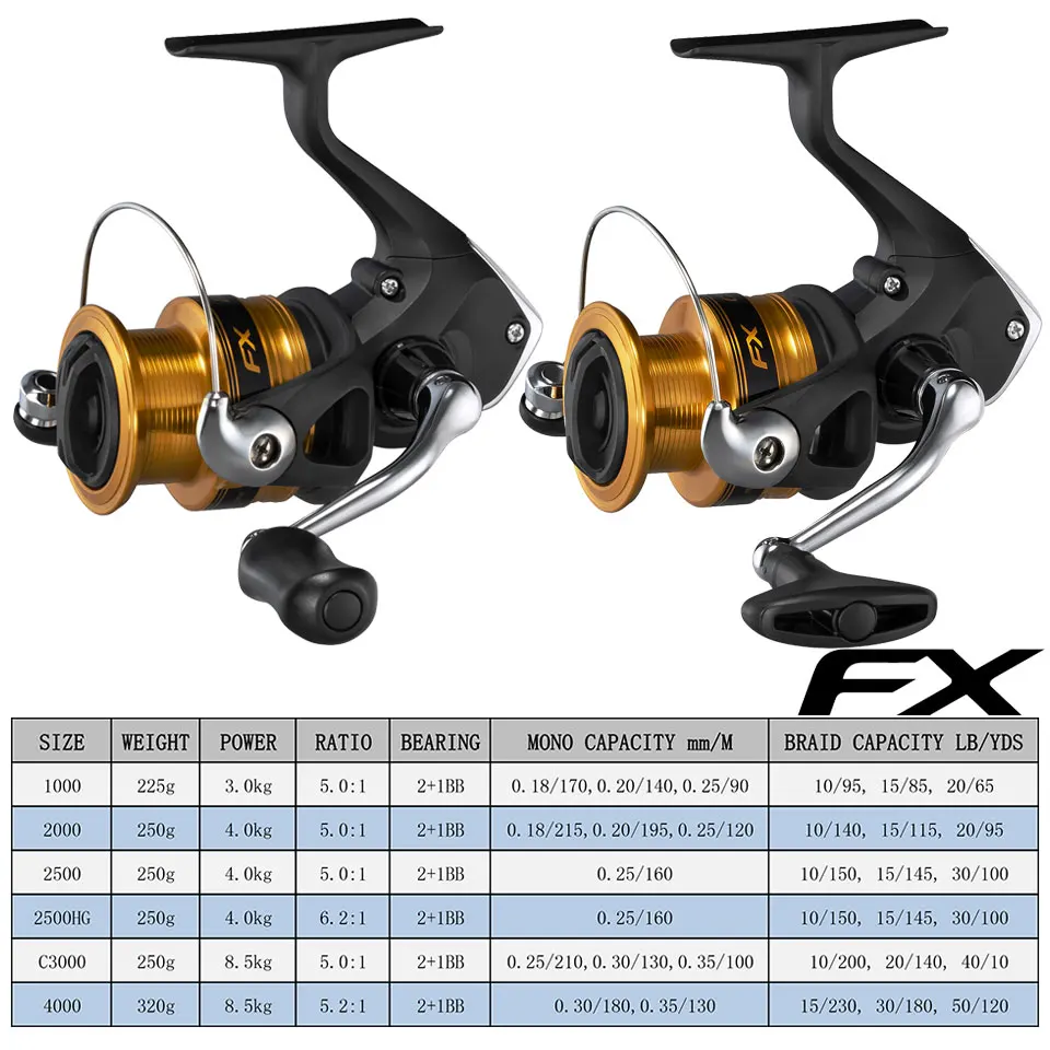 SHIMANO Fishing Reels FX spinning fishing reel handle replacement spinning  fishing reels spinning long casting