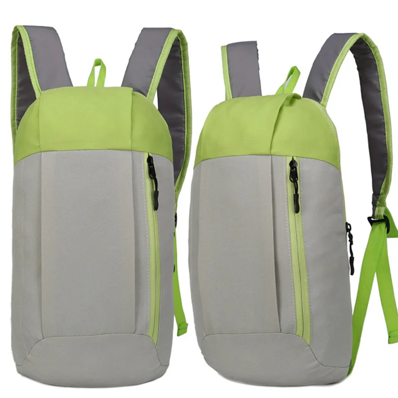 10L складной сверхлегкий рюкзак, открытый спортивный рюкзак для пеших прогулок, мужской женский рюкзак для путешествий, многофункциональная сумка для хранения - Цвет: Gray Green