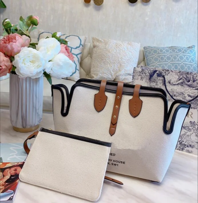 B807 High End Women Canvas Tote Bag 35*28 Large Capacity Shopping Bag