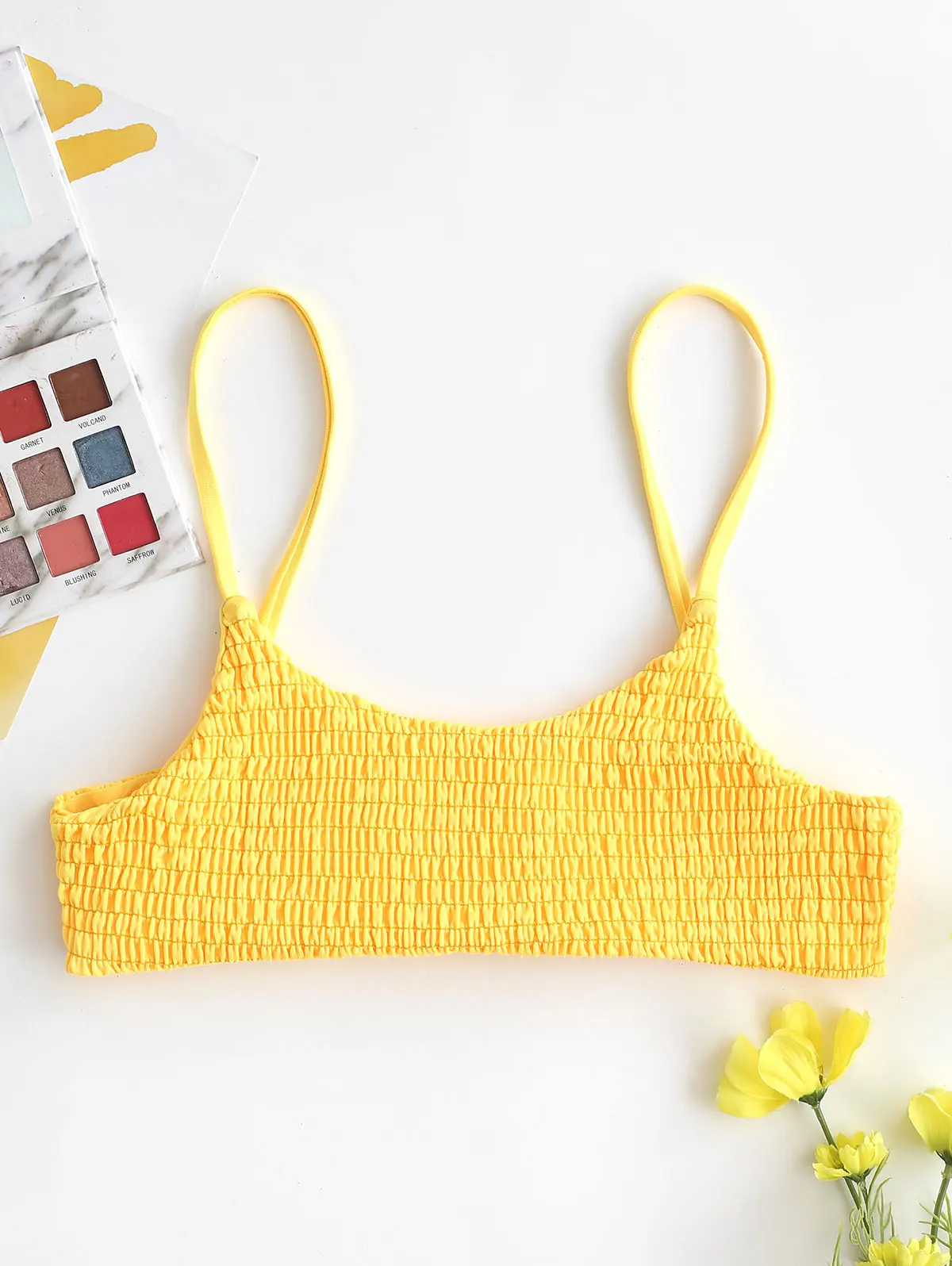 ZAFUL копченая бикини Bralette Топ