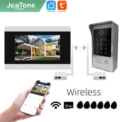 Jenewnewjeatone tuya inteligente 7 polegada wifi ip vídeo porteiro telefone campainha sistema de chamada da câmera com wifi sem fio ponte box87217