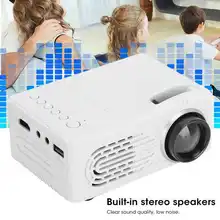 Portable Mini LCD Projector 1080P High Definition Multifunction Media Player for Home Theater with stereo speakers projector