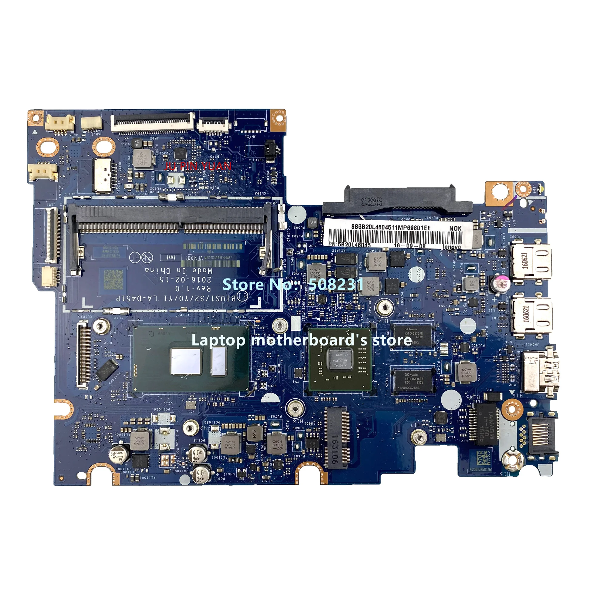 Hovedgade jurist Encommium For Lenovo Yoga 510-14isk 5b20l46045 Discrete Motherboard Bius1/s2/y0/y1  La-d451p With I5-6200u + R5 M330 V2g 100% Fully Tested - Laptop Motherboard  - AliExpress
