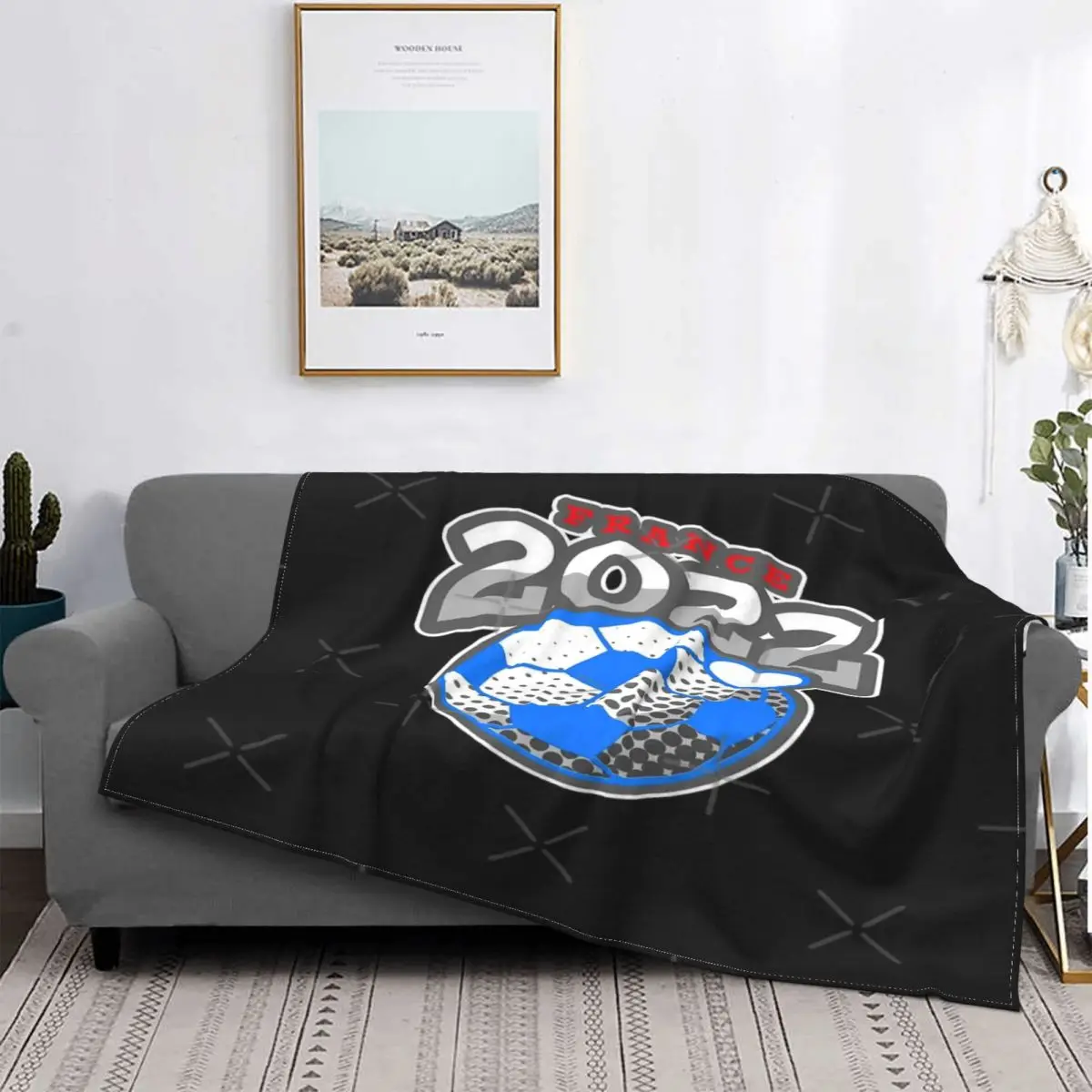Manta Con La Salute Della Copa Mundial De Francia 2022, Colcha Para Cama A Cuadros, Edredón Para Bebé, Manta De Lana