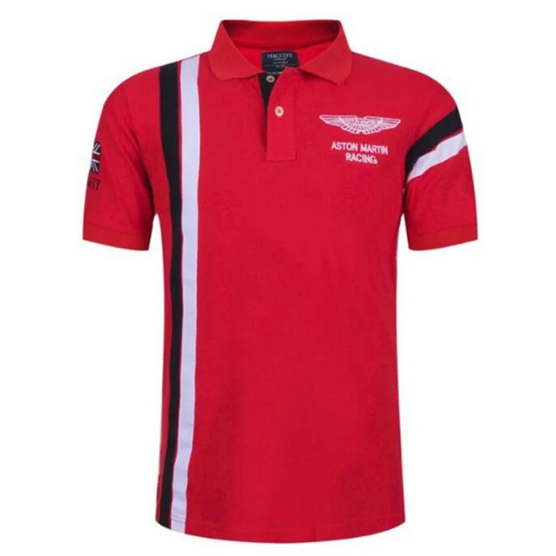 

For Golf gentleman sport Polos Shirts high quality brand red white print Summer Men short sleeve knit cotton Noble sports Tees