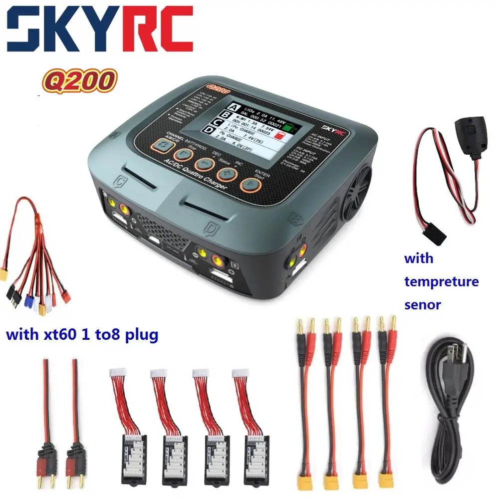 Интеллектуальное балансирующее зарядное устройство SKYRC Q200/зарядное Dis + senor