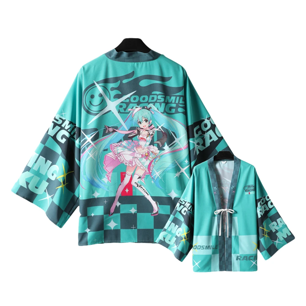 Brdwn Vocaloid унисекс Хацунэ Мику цветок свадебный автомобиль гонки рыцарь Haori плащ