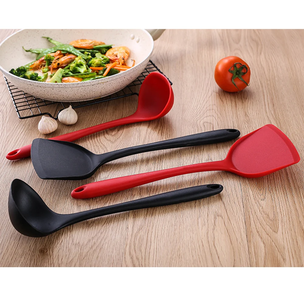 

Silicone Spatula Turner Soup Spoon Heat Resistant Nonstick Cooking Tool Gadgets Spatula Spoon Kitchen Utensils DIY Cooking Tools