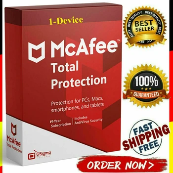 

McAfee Total Protection 2020 Livesafe 1 Device 6 Years Internet Security 2 Year