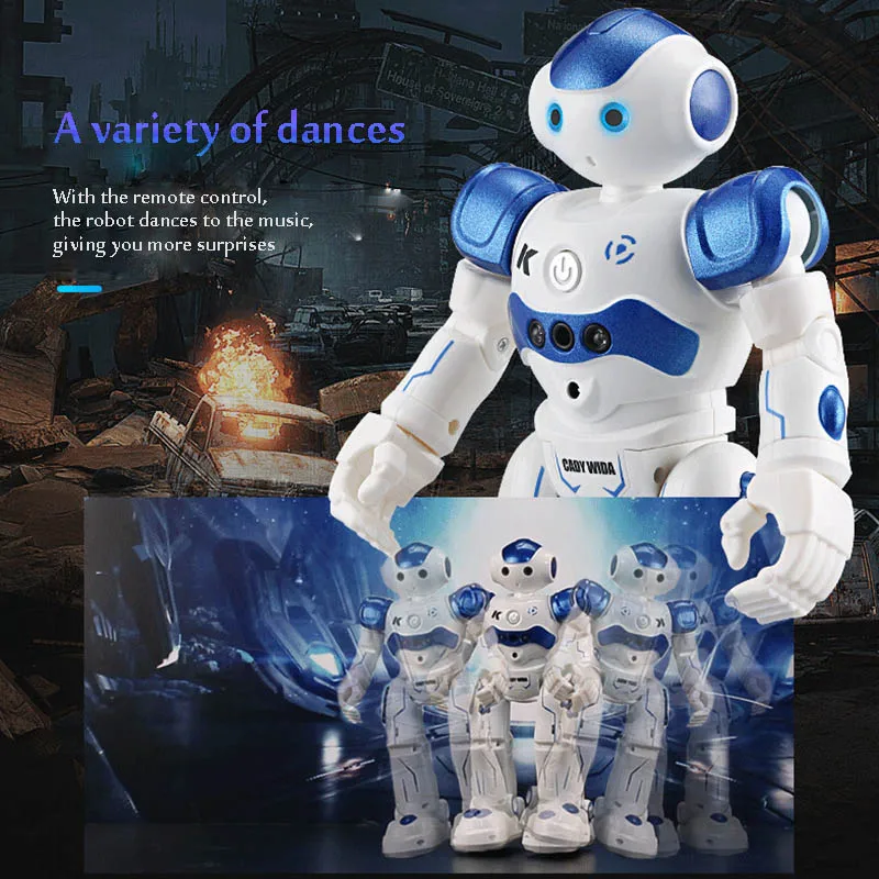 LEORY RC Robot Intelligent Programming Remote Control Robotica Toy Biped Humanoid Robot for Children Kids Birthday Gift