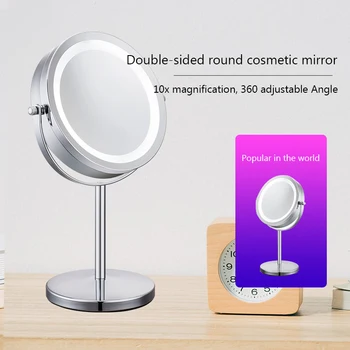 

Makeup Vanity Mirror With 10X Lights LED Lighted Portable Hand Cosmetic Magnification Light up Mirrors VIP Dropshipping