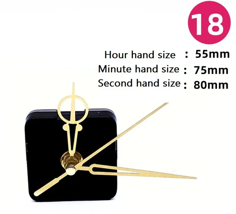 Mécanisme D'horloge - DIY - Quartz - 2 Ensembles - Aiguilles Incluses - Facile à Installer