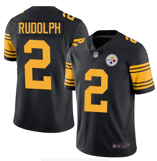 Все сшитые Питтсбург мужские 2 Steelers Mason Rudolph Джерси Steelers - Цвет: Men