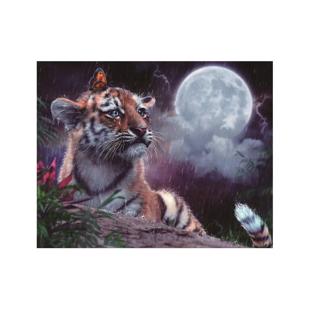 

Tiger Diamond Embroidery Kit Cross Stitch Home Decoration