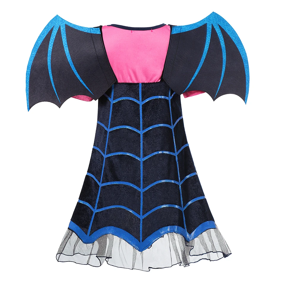thumbnail image 5 of Disney-disfraz de vampiro diablo para niña, disfraz de princesa para Halloween, disfraz de fiesta de carnaval, Cosplay de miedo, conjunto de vampiro, 5 of 5