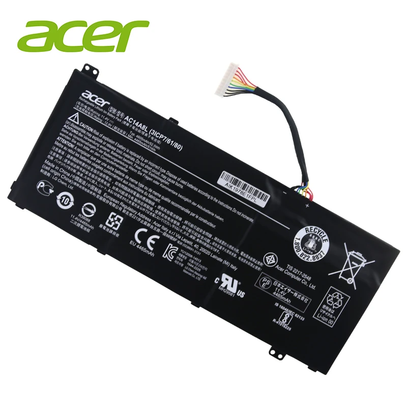 AC14A8L ноутбук Батарея для acer Aspire VN7-571 VN7-571G VN7-591 VN7-591G VN7-791G KT.0030G. 001 аккумулятор большой емкости 11,4 V 4605 мА-ч