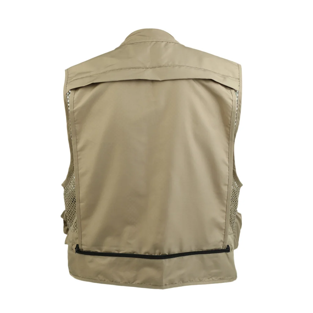 Men's Outdoor Quick Dry Mesh Fly Fishing Vest Outdoor Hunting Waistcoat Travel Photography Jackets Survival Utility Vest