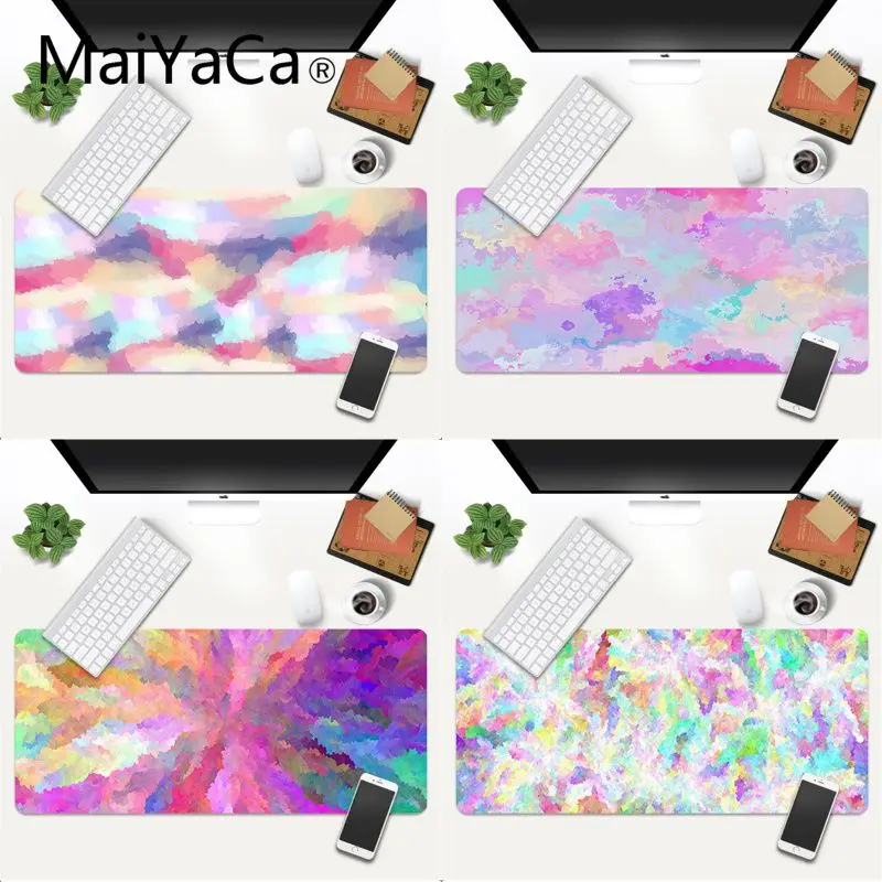 

MaiYaCa Colorful 3D Aquarela Mouse Pad Coolest Notebook Computer Natural Rubber Speed Lock Pad Most Popular Office Keyboard Mats
