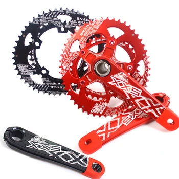 

SNAIL MTB Crankset 170mm Aluminum Road Bike 110BCD Chainring 35T/50T Mountain Bike Crank Set Oval Bicycle 9-11Speed