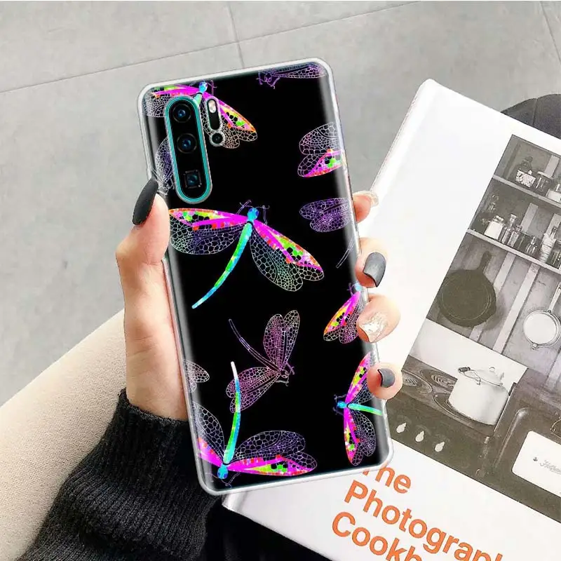 Чехол с изображением стрекозы для huawei P20 P30 P Smart Z Plus P10 mate 30 10 20 Lite Pro силиконовый чехол для телефона