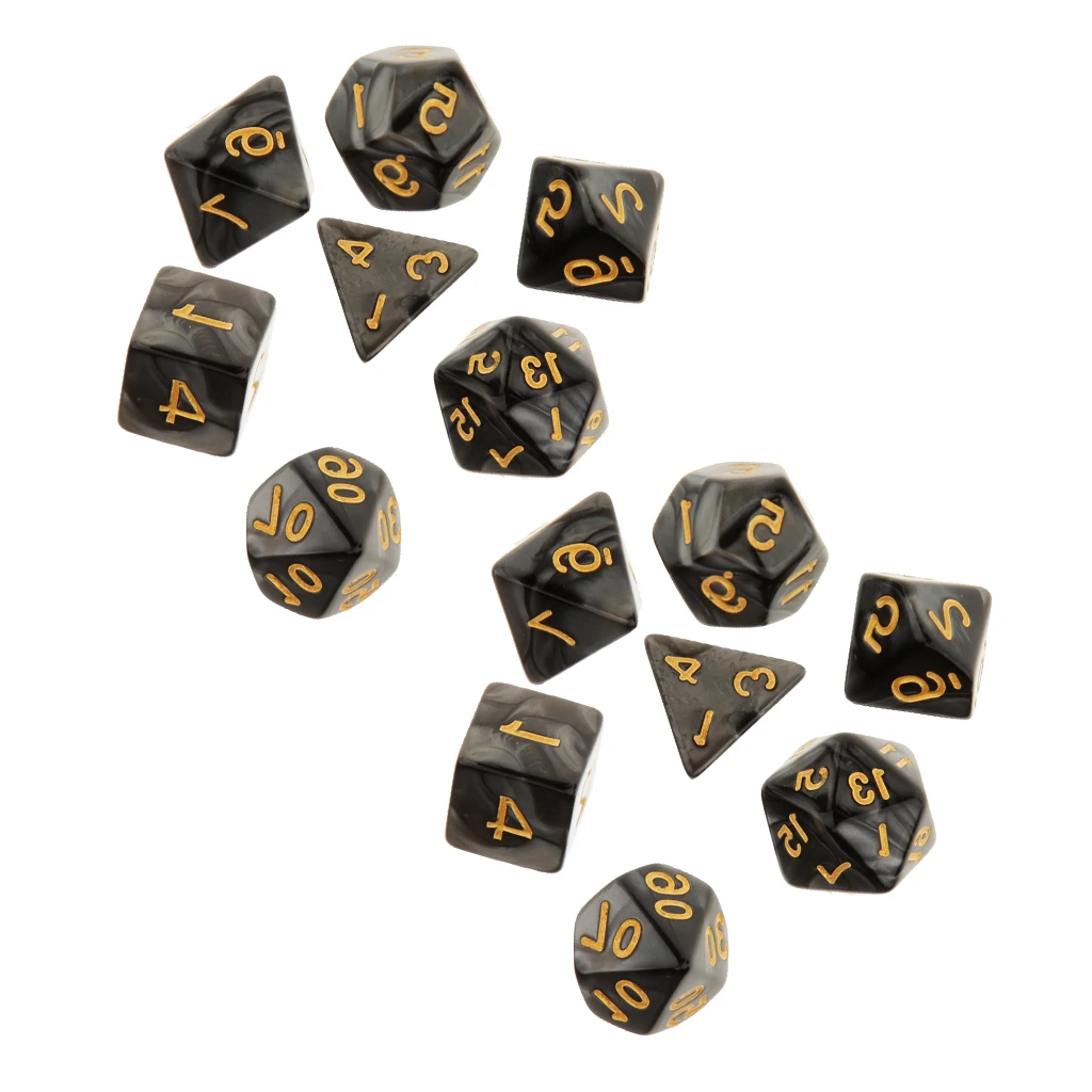 14x D20 D12 D10 D8 D6 D4 набор Игральный костей 16 мм для MTG DND TRPG вечерние ролевая игра Секс игрушки