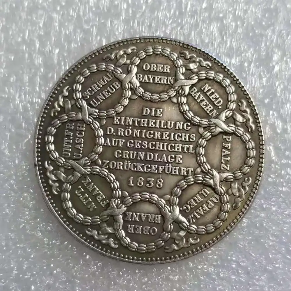

1838 Germany coins silver plated coin copy old coins for collection gift bedge