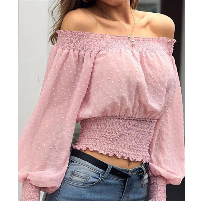 Pink shoulderless top Clearance