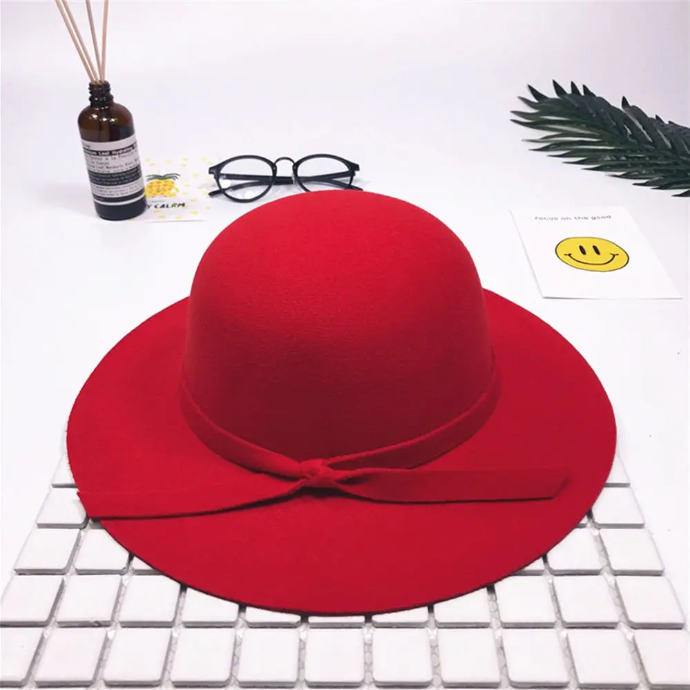 Girls Kids Bowknot Sun Hat Bowler Sun Caps Bonnet Photography Props Cap