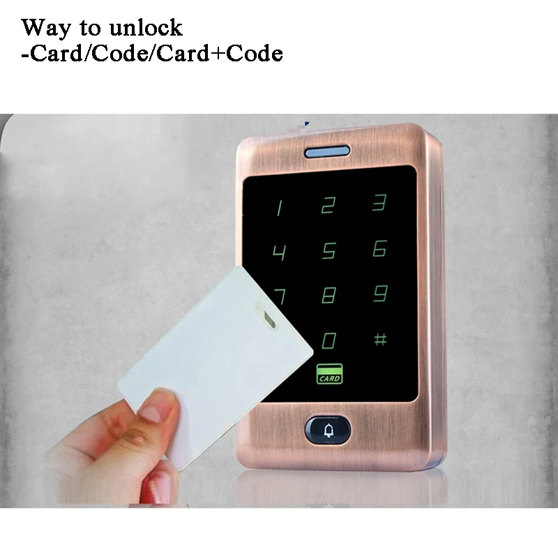 Открывалка для ворот RFID считыватель с цифровой клавиатурой/дверной звонок 125 кГц ID карта/код/пароль Электрический дверной замок водонепроницаемый Wg26 Офис/дом