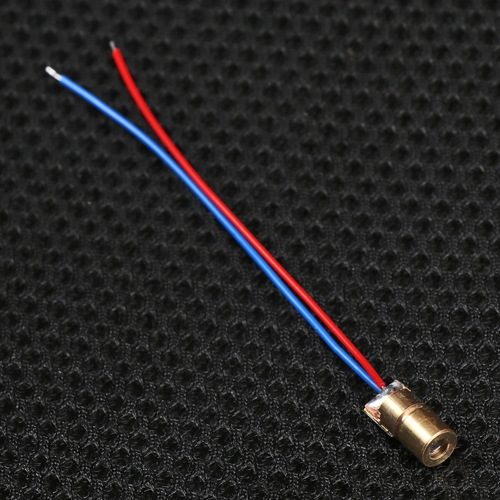 Adjustable Laser Dot Cross Diode Module 1/3/5/10Pcs 650nm 6mm 3/5V 5 Million Laser Diode Watt Mini Red Copper Head laser head
