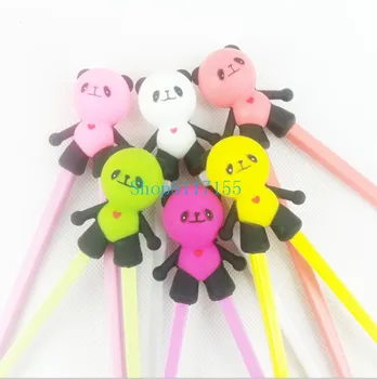 

100Pair/lot Fast shipping Cute Panda Learning Training Chopsticks For Kids Children Chinese Chopstick Learner Gifts