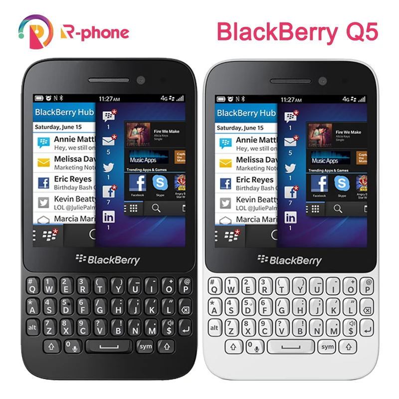 Unlocked Original Blackberry Q5 2gb Ram 8gb Rom Gsm 3g Mobile Phone 3.1" 5mp Wifi Gps Qwerty