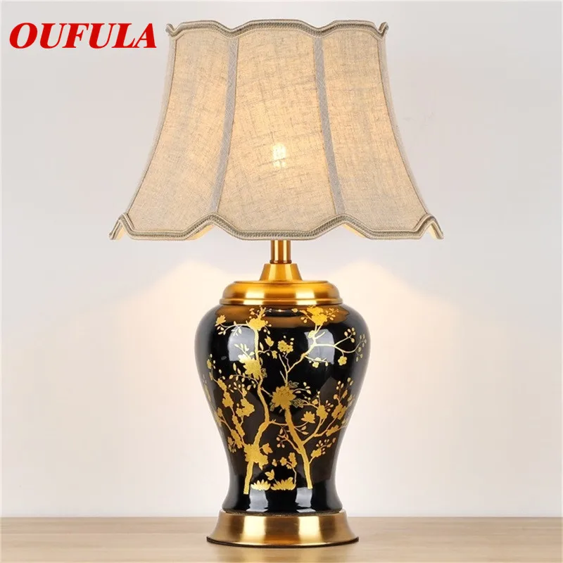 

WPD Ceramic Table Lamps Desk Luxury Modern Contemporary Fabric for Foyer Living Room Office Creative Bed Room Hotel