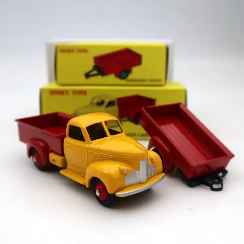 Набор атласа Dinky Toys 25S 25P Remorque 2 Roues Studebaker Camionnette Diecast модели автомобилей