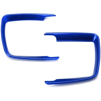 

2Pc Blue Headlight Switch Surrounding Decorative Trims for BMW 2 3 4 Series X5 X6 (F22 F30 F31 F32 F33 F15 F16)