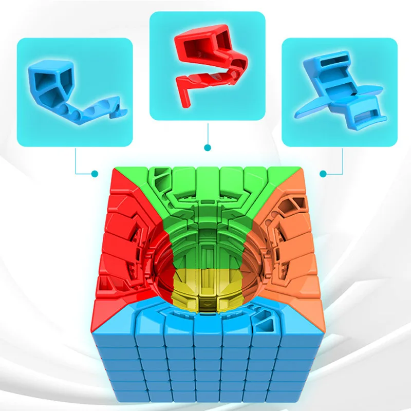 Moyu MeiLong neo 7 x7x7 Кубик Рубика кубик головоломка для профессионалов головоломка для мозга скорость 66 мм Cubos Magico обучающая игра детский куб игрушка подарок Кубик-рубик