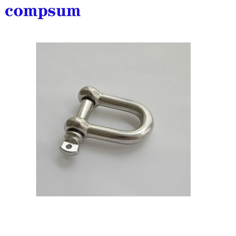 T316 Stainless Steel Screw Pin D Shackle wire rope lock chain connecting buckle stainless steel wire rope,stainless steel cable rope,stainless steel carabiner