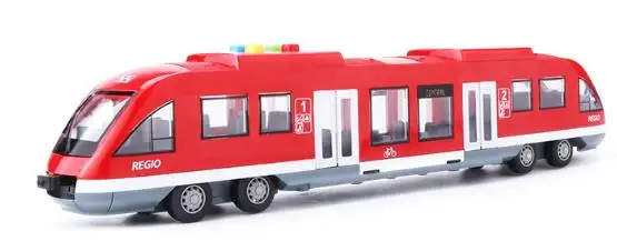 Новая игрушка Моделирование городской метро игрушка автомобиль Детский подарок звуковое освещение моделирование метро модель подарок на день рождения горячий подарок игрушечный автомобиль - Цвет: Красный