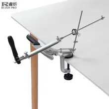 Ruixin pro система заточки ножей из алюминиевого сплава с поворотом на 360 градусов, постоянный угол, шлифовальный инструмент, шлифовальный станок с 4 камнями