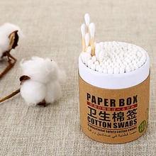 Новое поступление 150 шт одноразовые двойные ватные палочки для макияжа, ватные палочки, наконечник для медицинского ухода за ушками носа