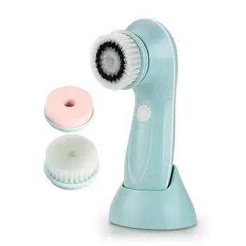 

3 in 1 Face Cleansing Brush Silicone Facial Brush Deep Cleansing Pore Cleaner Face Massage Skin Care Waterproof Facial Brush